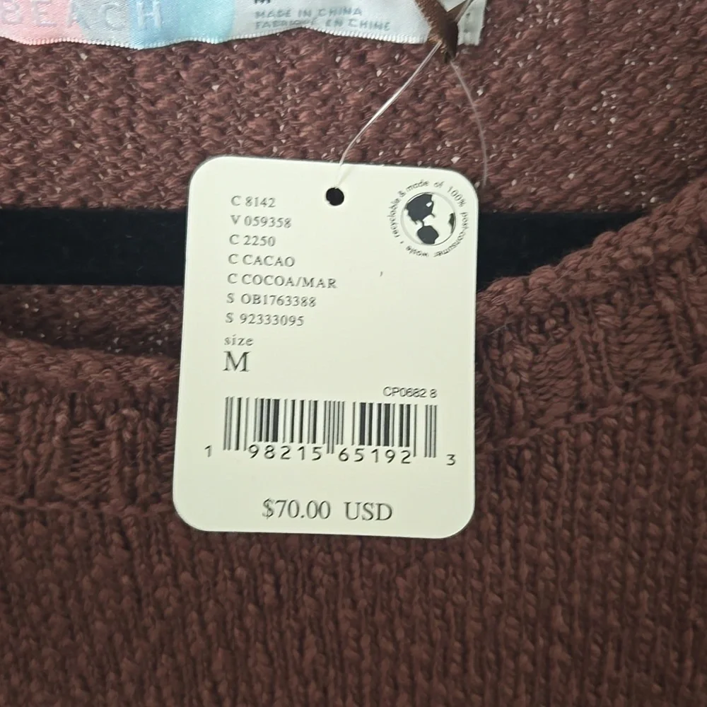 Fp Beach By Free People Melanie Tunic Sweater In Cacao